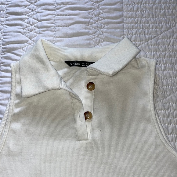SHEIN Button Half Rib Tank Top - Picture 2 of 6